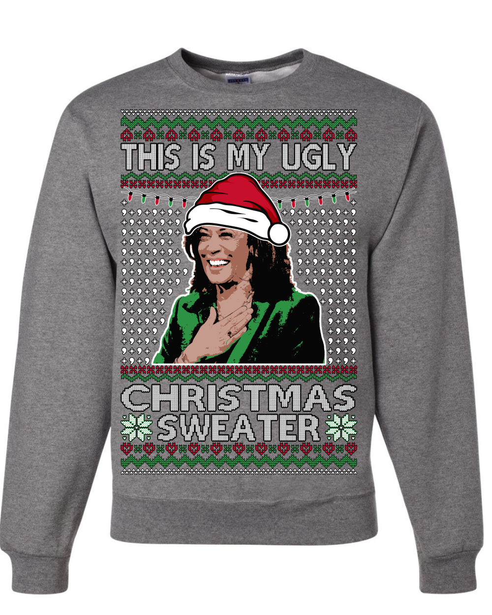 This Is My Ugly Sweater Funny Santa Kamala Harris Ugly Christmas Sweater