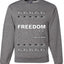 Freedom, Charlie Kirk Political Activist, Right Wing, Ugly Christmas Sweater, Crewneck Sweatshirts