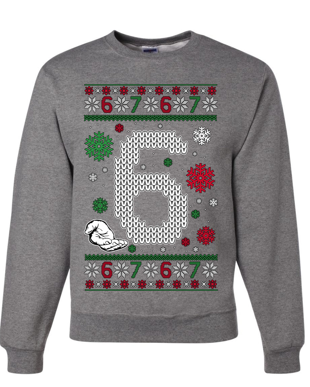 Christmas 6 Meme, Unisex Ugly Christmas Sweater, Crewneck Sweatshirts