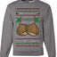 He Loves my Chestnuts, Unisex Ugly Christmas Sweater Crewneck Sweatshirts