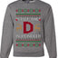 I Put The D In Reindeer, Unisex Ugly Christmas Sweater, Crewneck Sweatshirts