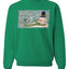 Let it Snow Green Scarf Snowman Merry Christmas Unisex Crewneck Graphic Sweatshirt