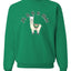 Fa la la la llama Xmas Ilama Merry Christmas Unisex Crewneck Graphic Sweatshirt
