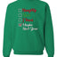 Naughty Nice I Tried Maybe Next Year Checklist Merry Christmas Unisex Crewneck Graphic Sweatshirt