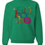 Colorful Ho Ho Ho Merry Christmas Unisex Crewneck Graphic Sweatshirt