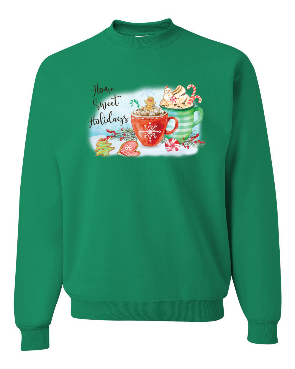 Home Sweet Holidays Merry Christmas Unisex Crewneck Graphic Sweatshirt