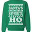 Santa's Favorite Ho White  Ugly Christmas Sweater Unisex Crewneck Sweatshirt