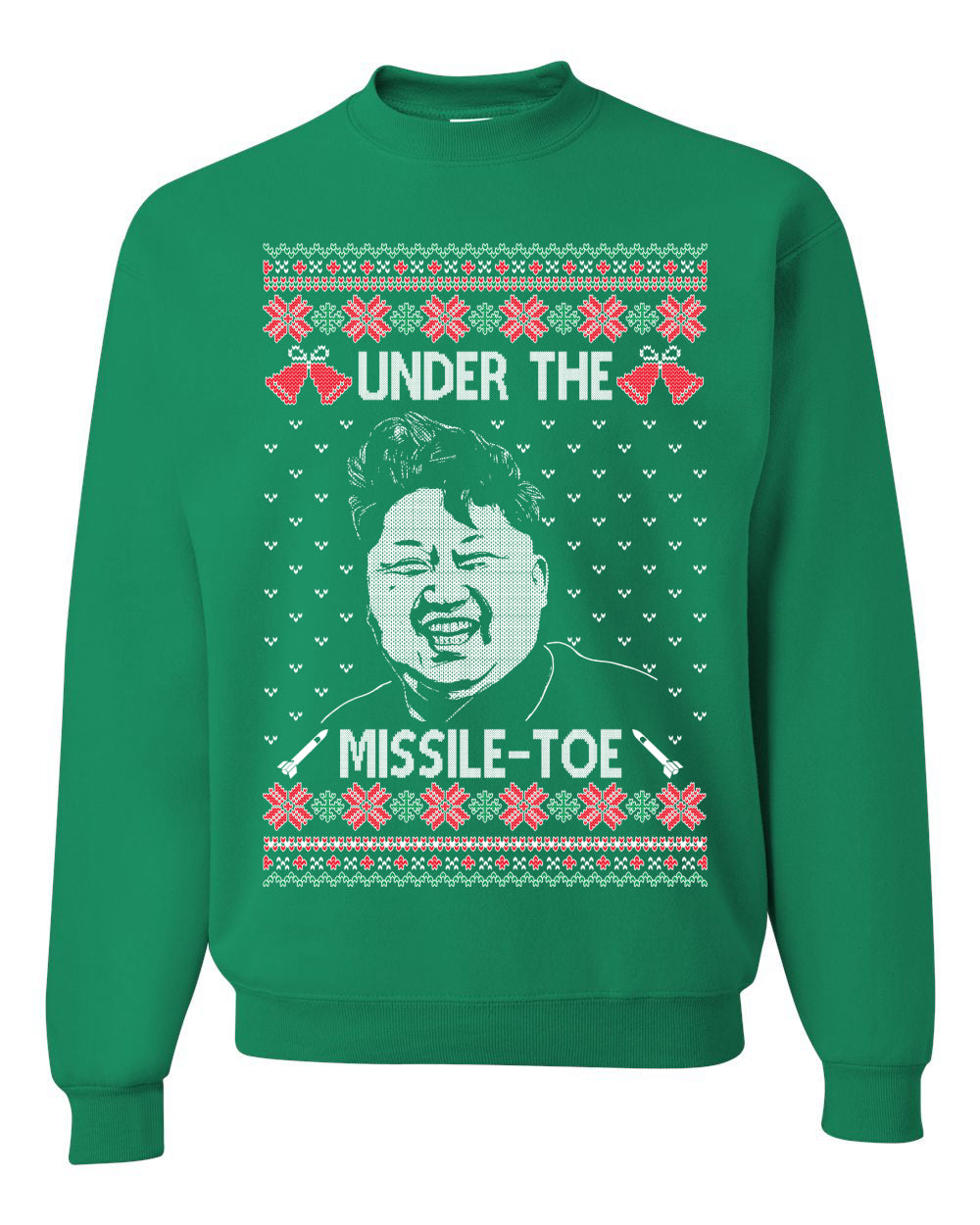 Under The Missle Toe Ugly Christmas Sweater Unisex Crewneck Sweatshirt