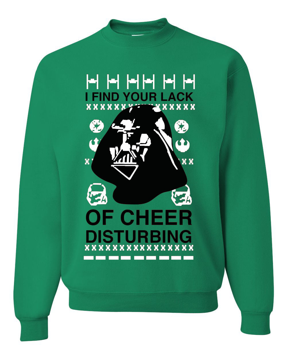 I find your Lack of Cheer Disappointing Ugly Christmas Sweater Unisex Crewneck Sweatshirt