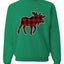 Plaid Buck  Unisex Crewneck Sweatshirt