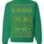 Tis the Season to Be Brat Green Text, Xmas Viral Meme Music Rave Concert Merch Ugly Christmas Sweater Crewneck Sweatshirt