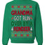 Grandma Got Ran Over by a Reindeer | Classic Xmas Song Holiday Movie Quote Ugly Christmas Sweater Crewneck Sweatshirt