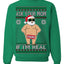 Ask Your Mom If I'm Real Funny, Funny Dirty Inappropriate Censored Santa Claus Ugly Christmas Sweater Crewneck Sweatshirt