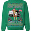 Donald Trump Merry Christmas Shitter's Full Cousin Eddie Ugly Christmas Sweater Crewneck Sweatshirt