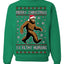 Merry Christmas Ya Filthy Humans Funny Sasquatch Bigfoot Ugly Christmas Sweater Crewneck Sweatshirt