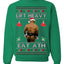 Lift Heavy Eat Ath Merry Chrithmith, Butt Viral Weightlifting Lifting Boxing, Funny Ugly Christmas Sweater Crewneck Sweatshirt