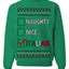 Naughty Nice Italian Funny Italians Italy Colors Ugly Christmas Sweater Crewneck Sweatshirt