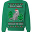 Trashin Through the Snow Funny Trash Panda Raccoon Meme Ugly Christmas Sweater Crewneck Sweatshirt