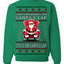 What Happens on Santa's Lap Stays on Santa's Lap, Funny Dirty X Rated Naughty Ugly Christmas Sweater Crewneck Sweatshirt