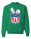 Bunny Bowl Football BAD Parody Sweater, Unisex Crewneck Sweatshirts