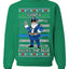 Santa Backs The Blue Pro Police Santa Claus Ugly Christmas Sweater Unisex Crewneck Sweatshirt