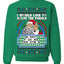 Santa Game Show I'd Like To Solve the Puzzle Wheel Ugly Christmas Sweater Unisex Crewneck Sweatshirt