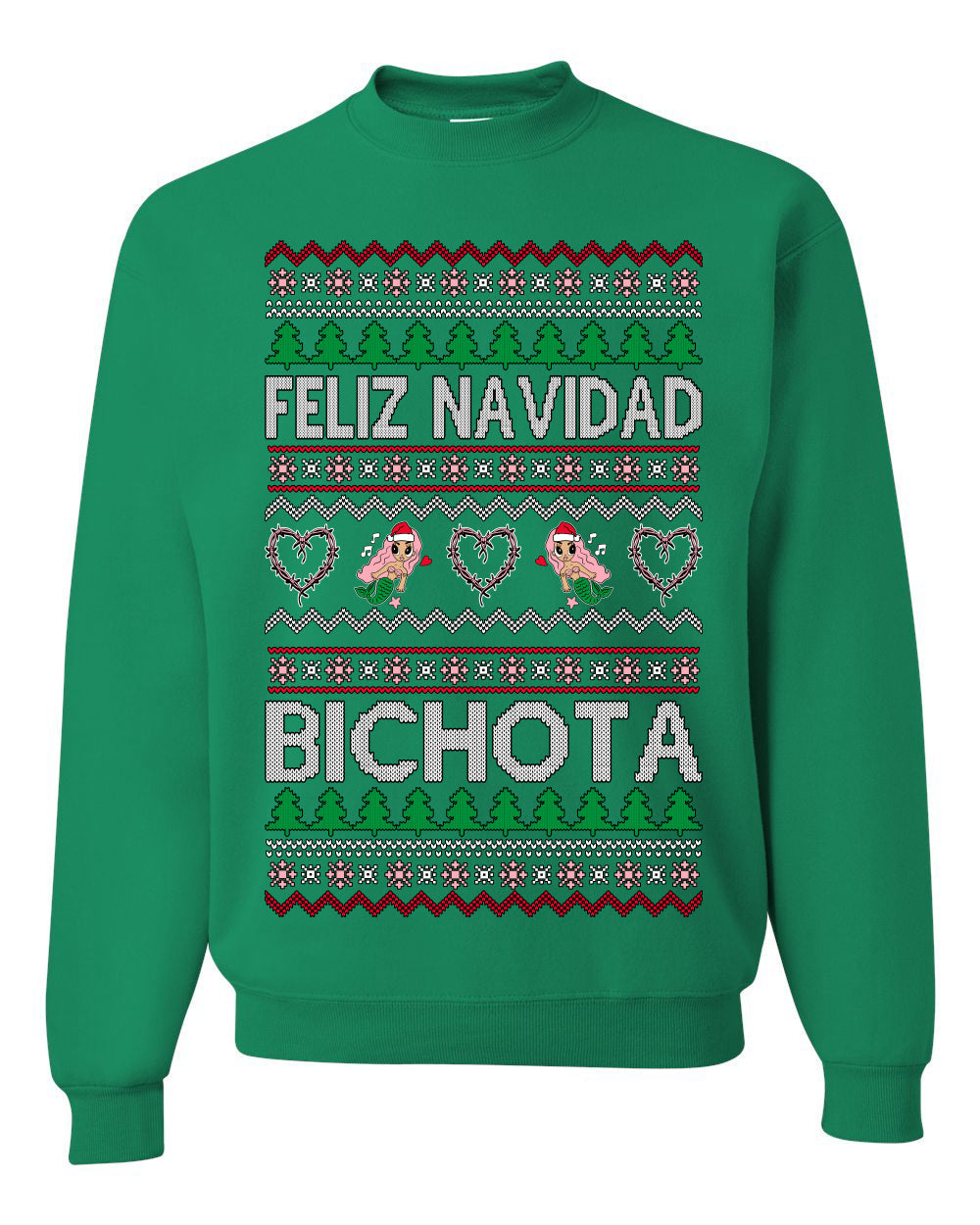 Feliz Navidad Bichota Ugly Christmas Sweater Unisex Crewneck Sweatshirt