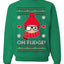 Oh Fudge Funny Story Ugly Christmas Sweater Unisex Crewneck Sweatshirt