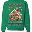 Gingerbread Not A Crack House It's A Crack Home Ugly Christmas Sweater Unisex Crewneck Sweatshirt