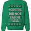 Your Email Did Not Find Me Well, Funny Office Humor Christmas Unisex Sweater, Ugly Christmas Crewneck Sweatshirts