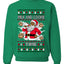 Milk And Cookie Time Christmas Sweater, Unisex Ugly Christmas Crewneck Sweatshirts