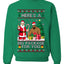 Here's A Big Package For You Santa Christmas Sweater, Unisex Ugly Christmas Crewneck Sweatshirts