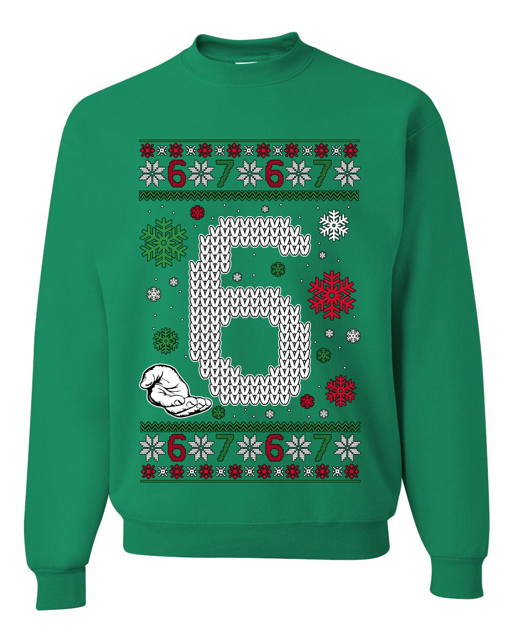 Christmas 6 Meme, Unisex Ugly Christmas Sweater, Crewneck Sweatshirts