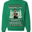 Finding My Happy Holiday, Unisex Ugly Christmas Sweater, Crewneck Sweatshirts