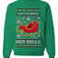 I Like To Jingle Her Bells, Unisex Ugly Christmas Sweater, Crewneck Sweatshirts