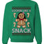 Lookin Like A Snack, Unisex Ugly Christmas Sweater Crewneck Sweatshirts