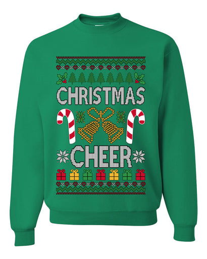 Christmas Cheer, Unisex Ugly Christmas Sweater, Crewneck Sweatshirts
