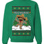 Feliz Navidad Dancing Gingerbread Man, Unisex Ugly Christmas Sweater, Crewneck Sweatshirts