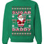 Sugar Daddy Santa, Unisex Ugly Christmas Sweater Crewneck Sweatshirts