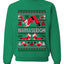 Namasleigh, Namaste Yoga Santa Claus, Unisex Ugly Christmas Sweater Crewneck Sweatshirts