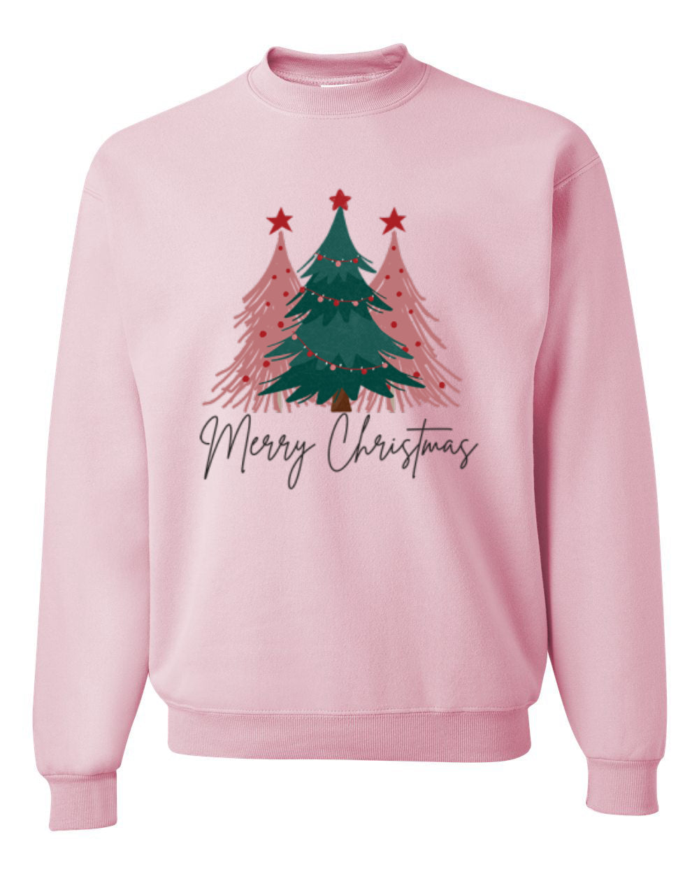 Merry Christmas Tree, Cute Holiday Design, Unisex Christmas Sweater, Crewneck Sweatshirts