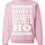 Santa's Favorite Ho White  Ugly Christmas Sweater Unisex Crewneck Sweatshirt