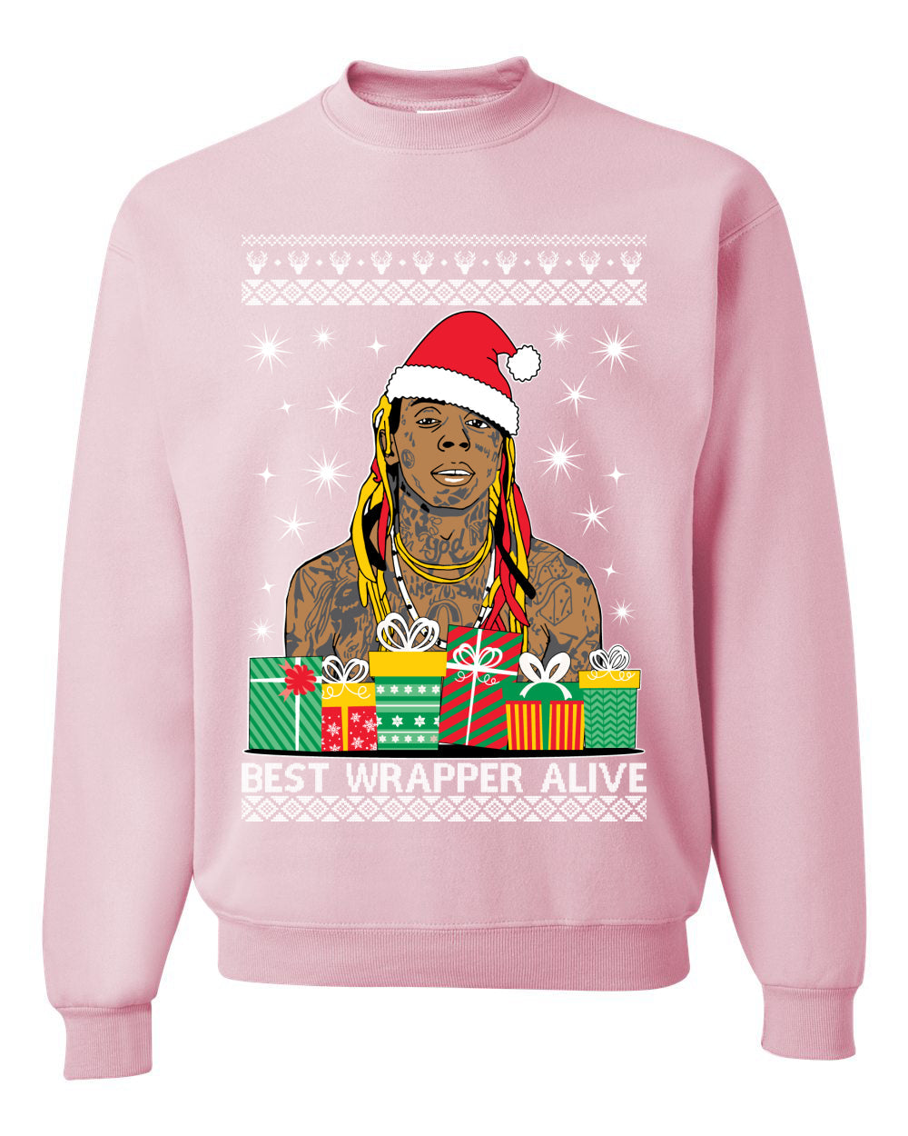 Favorite Wrapper Lil Wayne  Ugly Christmas Sweater Unisex Crewneck Sweatshirt