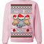 Better Not Pout, Cute Sad Santa Cats | Funny Ugly Christmas Sweater Crewneck Sweatshirt