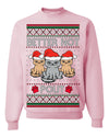 Better Not Pout, Cute Sad Santa Cats | Funny Ugly Christmas Sweater Crewneck Sweatshirt