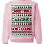 Christmas Calories Don't Count Funny Family Holidays Ugly Christmas Sweater Crewneck Sweatshirt