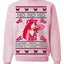 Ho Ho Ho Hot to Go, Viral Midwest Princess Song Dance Pop Star Concert Tour Merch Ugly Christmas Sweater Crewneck Sweatshirt