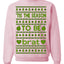 Tis the Season to Be Brat Green Text, Xmas Viral Meme Music Rave Concert Merch Ugly Christmas Sweater Crewneck Sweatshirt