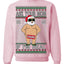 Ask Your Mom If I'm Real Funny, Funny Dirty Inappropriate Censored Santa Claus Ugly Christmas Sweater Crewneck Sweatshirt