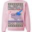 All I Want for Christmas is Moo Deng Cute Pygmy Hippo Ugly Christmas Sweater Crewneck Sweatshirt